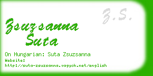 zsuzsanna suta business card